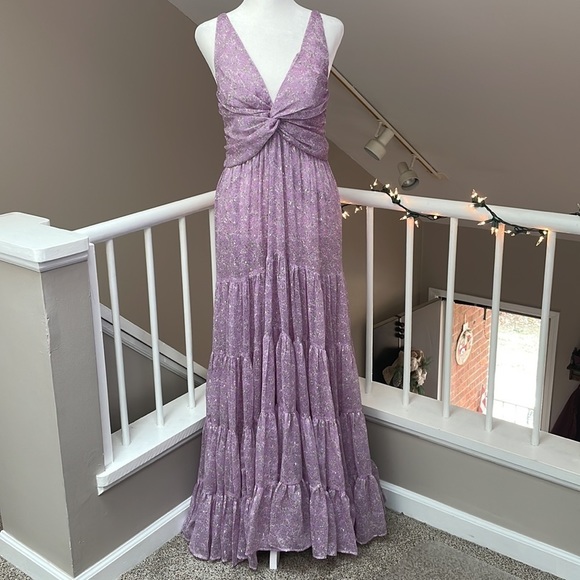 Sabina Musayev Dresses & Skirts - Sabina Musayev | Chamomile Maxi Dress in Lilac Ditsy - M